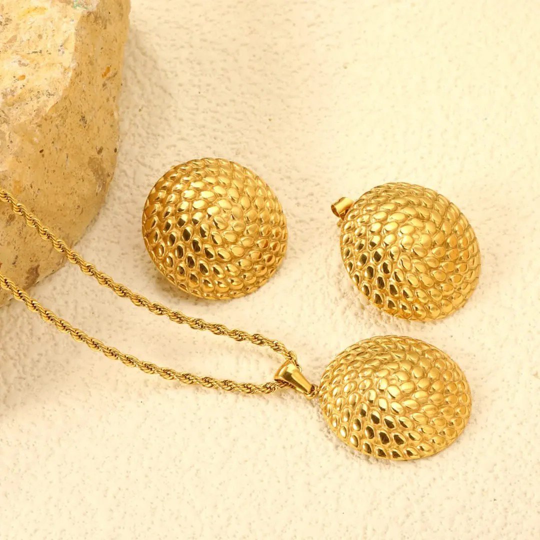 Anti Tarnish Earring and Necklace Set