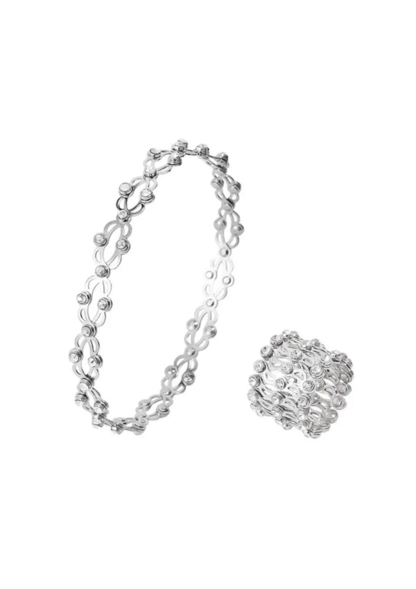 Silver Convertible Ring to Bracelet | Image 1