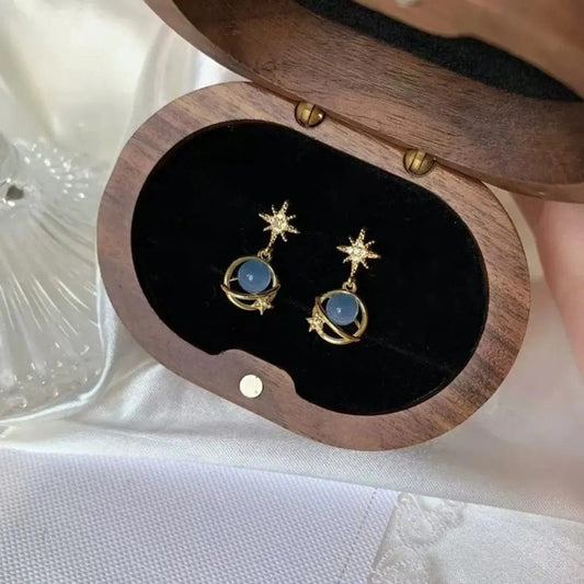 Blue Planet Star Drop Earrings
