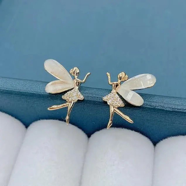 Fairy Dancer Stud Earrings, view 2