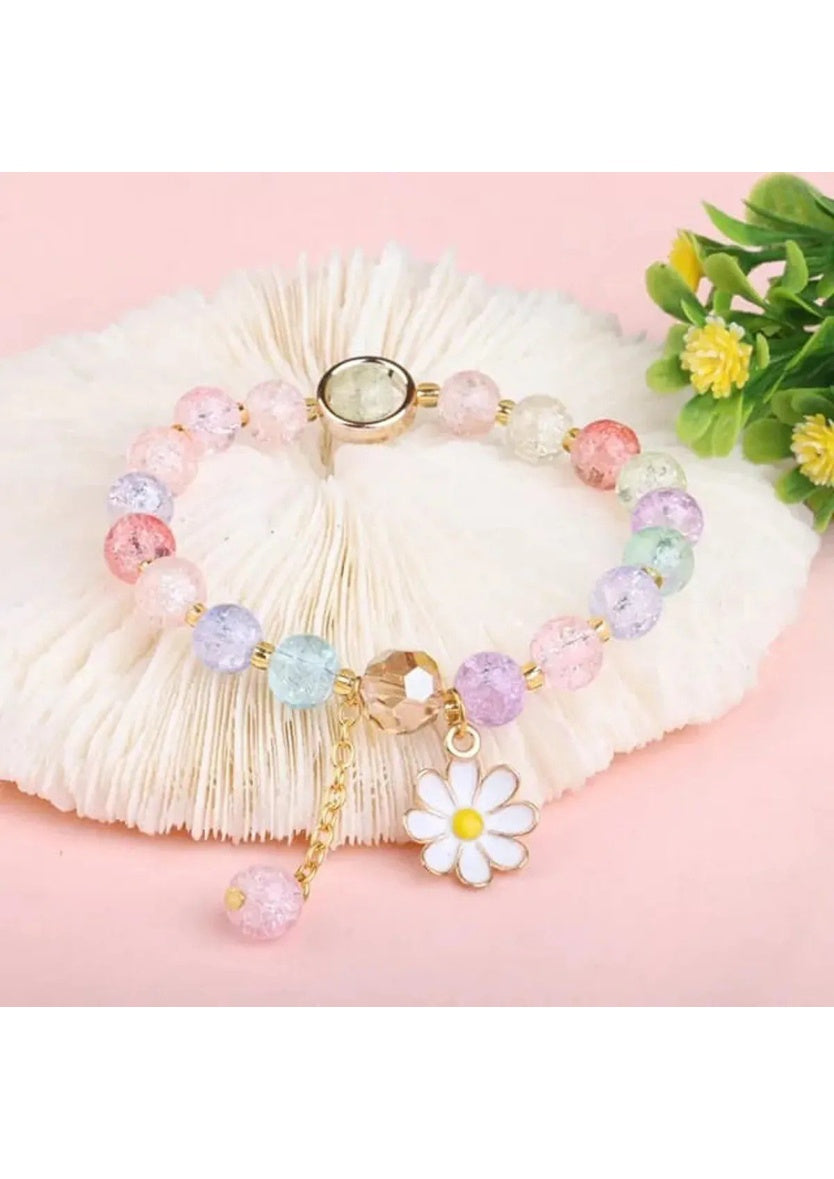 Pastel Multicolor Crystal Beaded Bracelet | Image 2