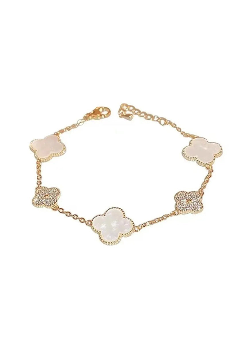 Four Leaf White Clover Bracelet | Image 2