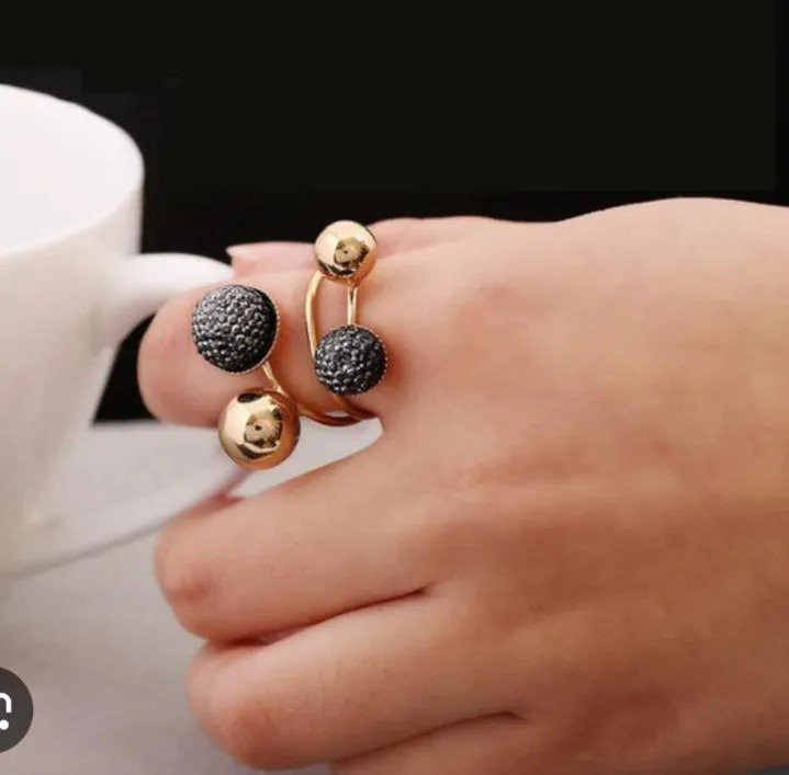 Silver Bean Copper Ring | PSE-M1074