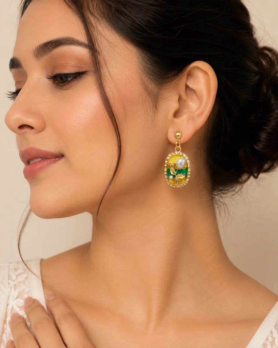 Flower Crystal Stud Earrings PSE-M1267 PSE-M1267_01.jpeg