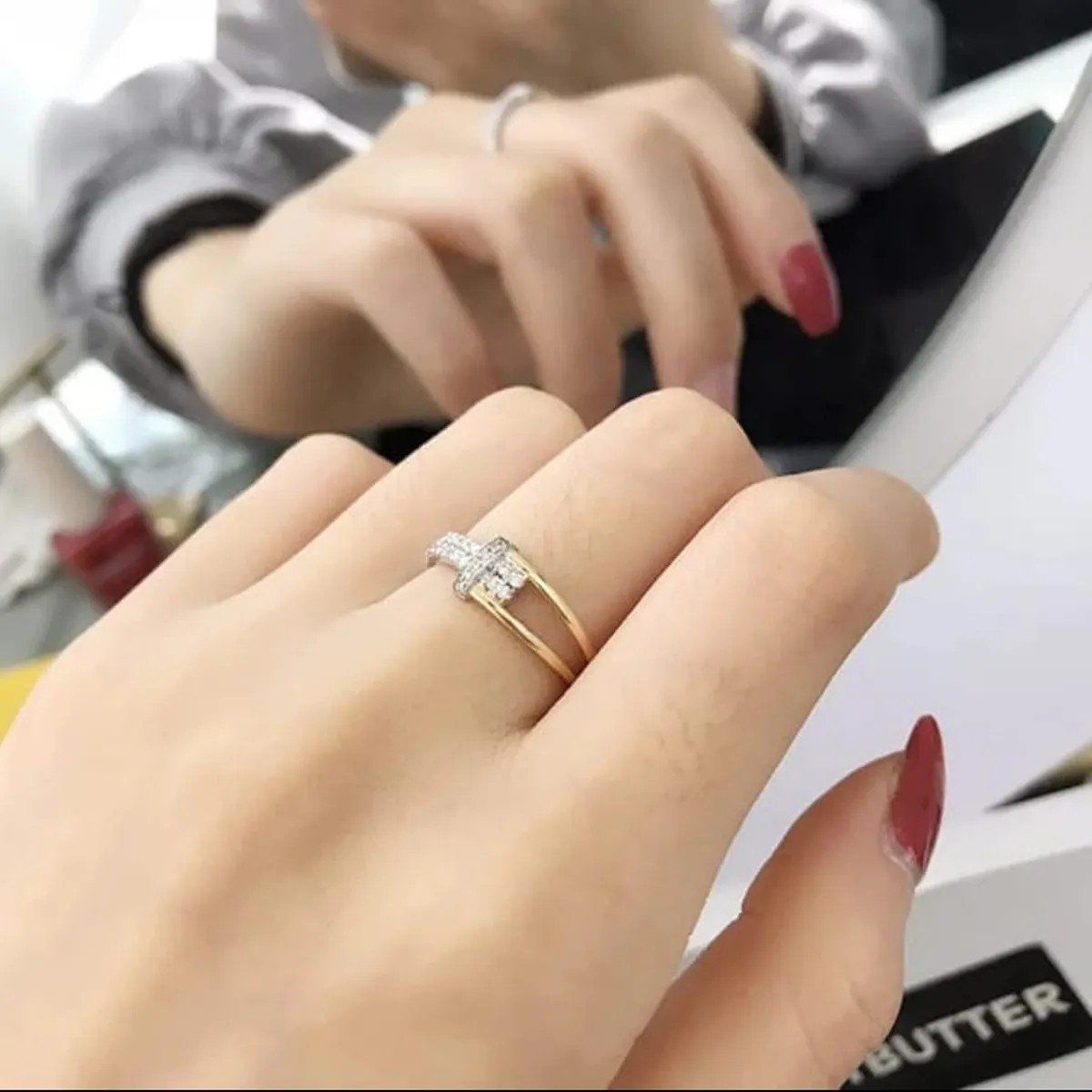 Gold-Plated Adjustable Ring | PSE-M224