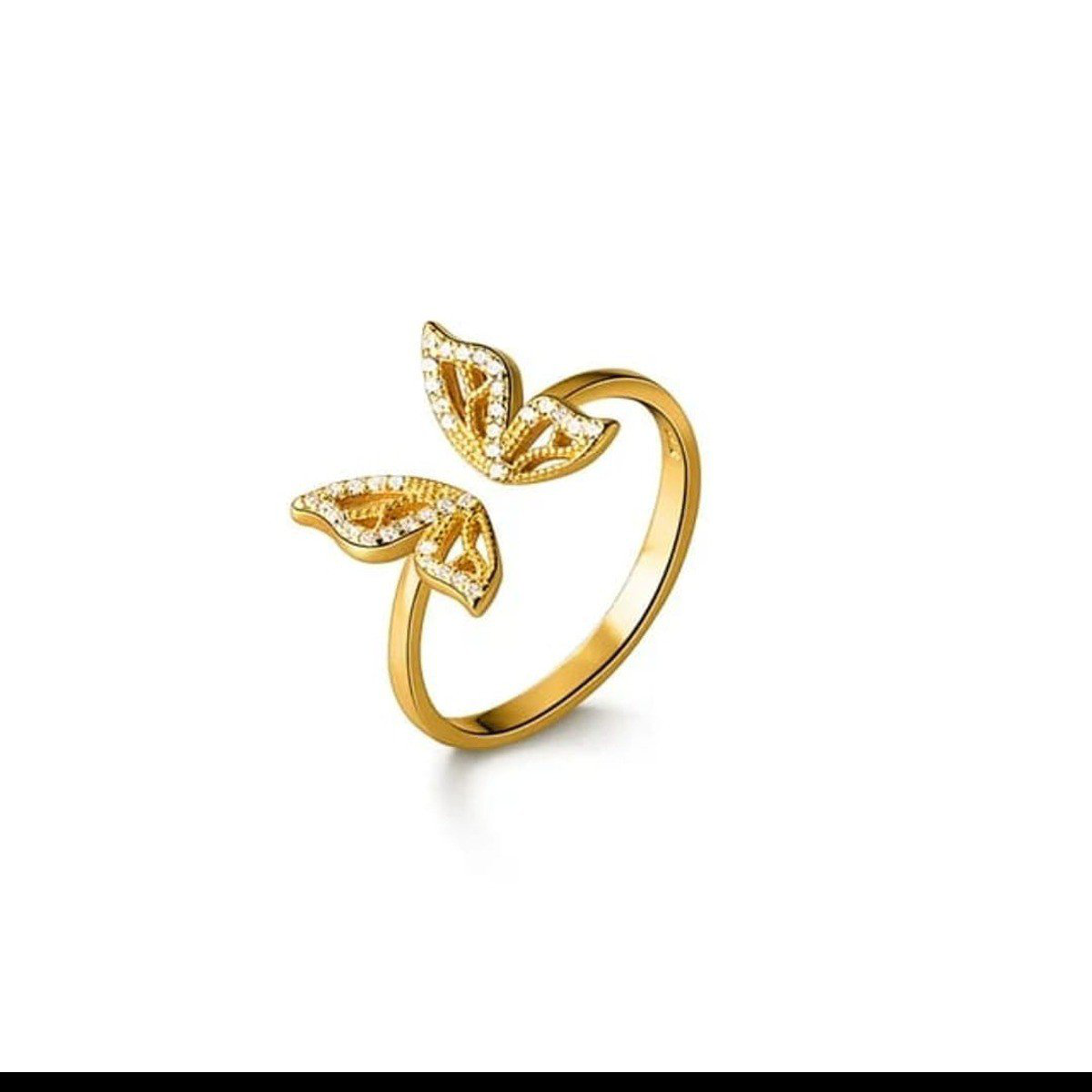 Open Butterfly Wing Ring | PSE-M333