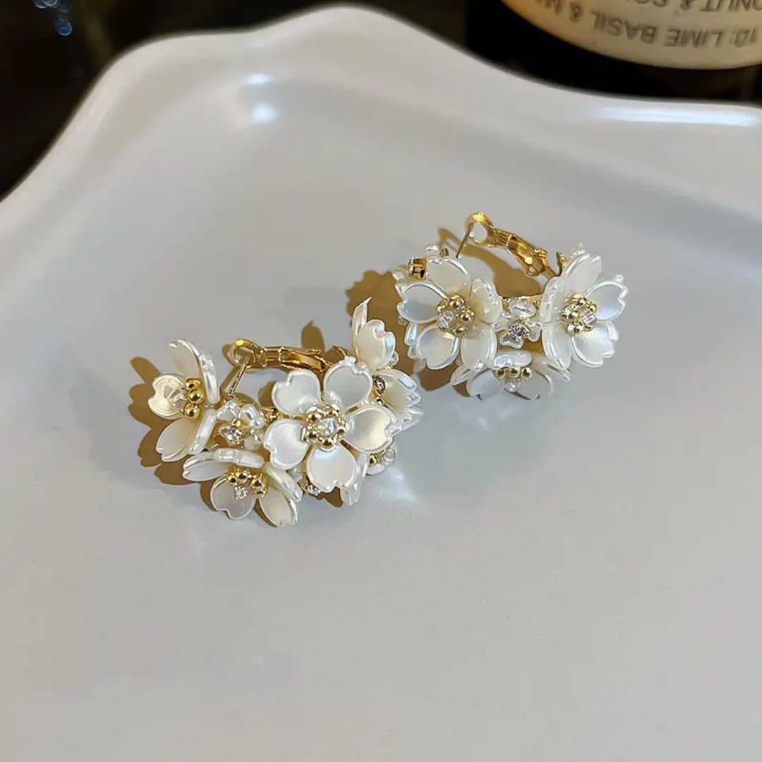 Floral Statement Earrings PSE-M397 PSE-M397_05.jpeg