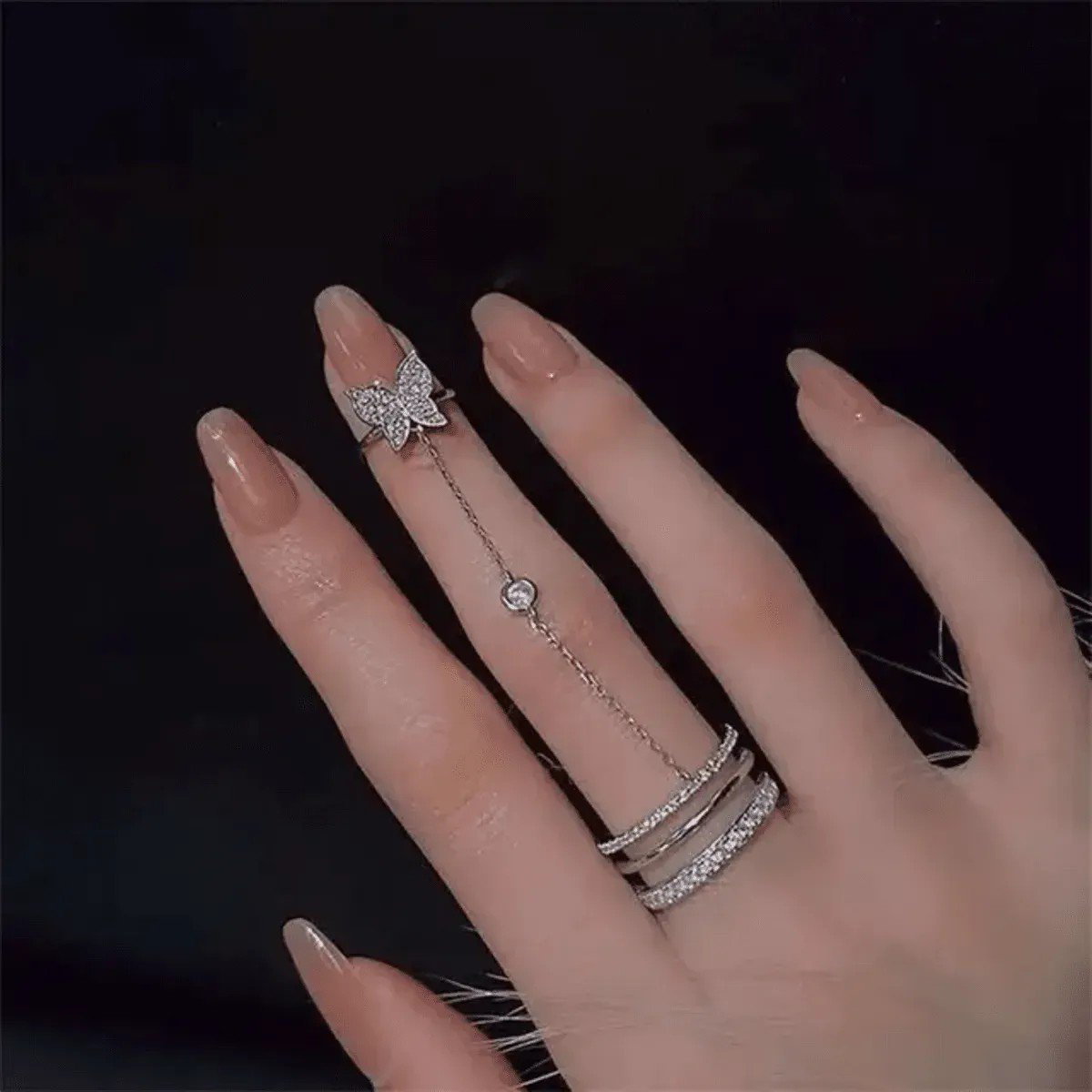 Butterfly Ring Chain Ring MODEL 46 | PSE-M46