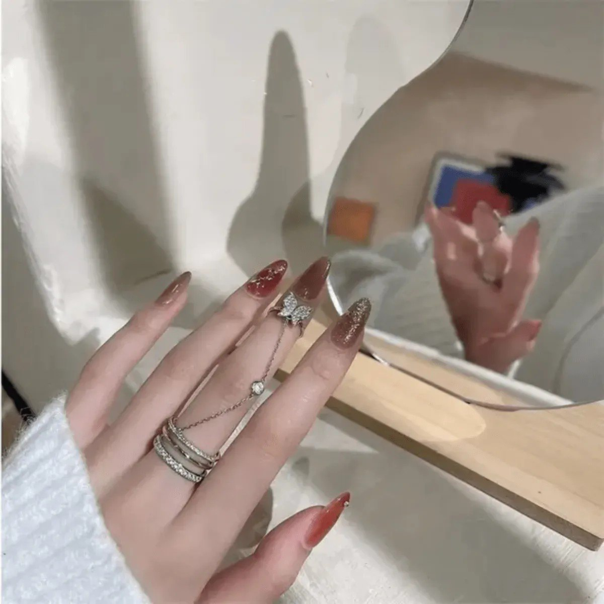 Butterfly Ring Chain Ring MODEL 46 | PSE-M46