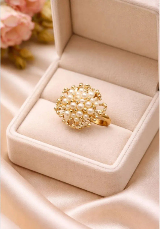 Pearl Gold-Plated Ring | PSE-M868