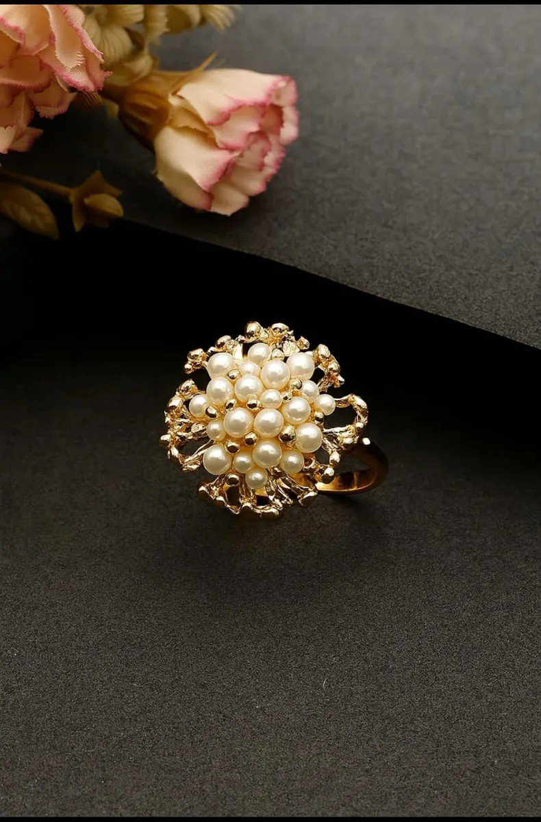 Pearl Gold-Plated Ring | PSE-M868