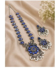 Aurex Stylish Peacock Necklace Set – Design 10