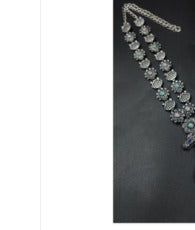 Aurex Vintage Silver Look Necklace – Design 38