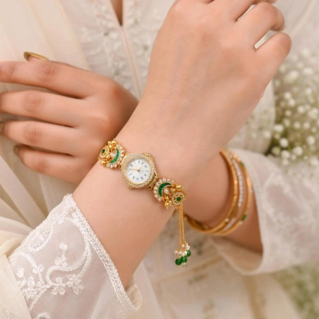 Boho Vintage Gold Bracelet Watch for Women
