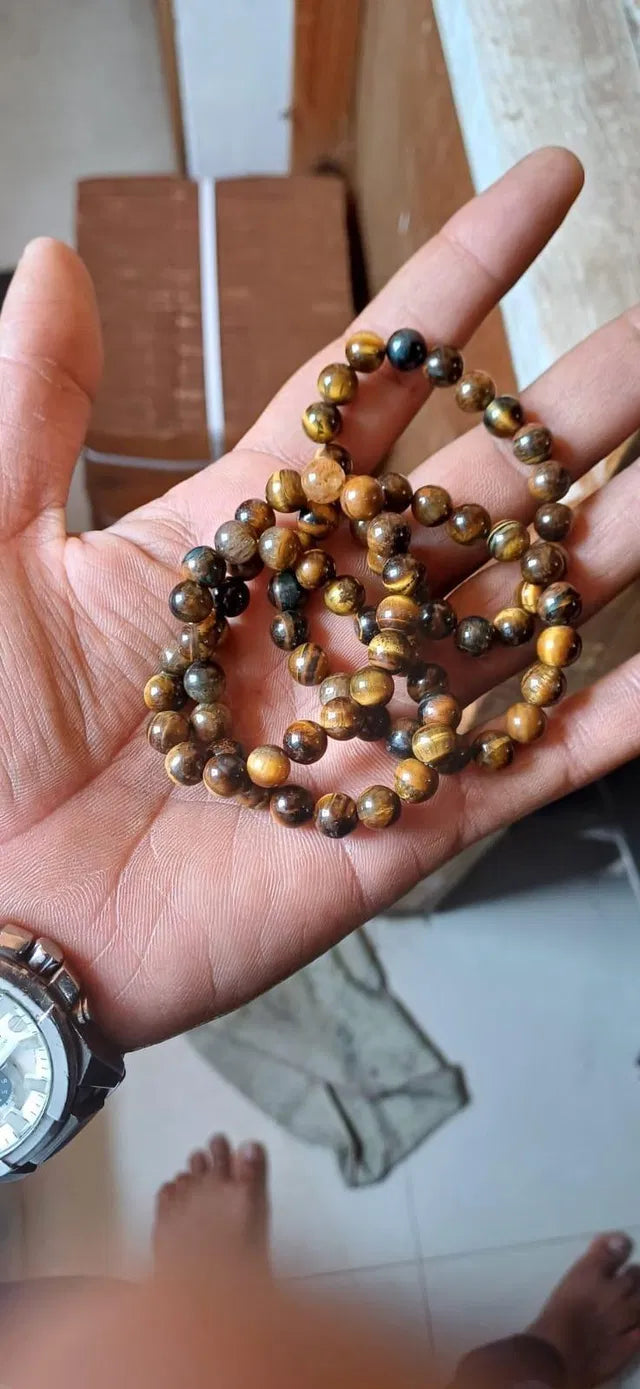 Natural Tiger Eye Yellow Crystal Bracelet