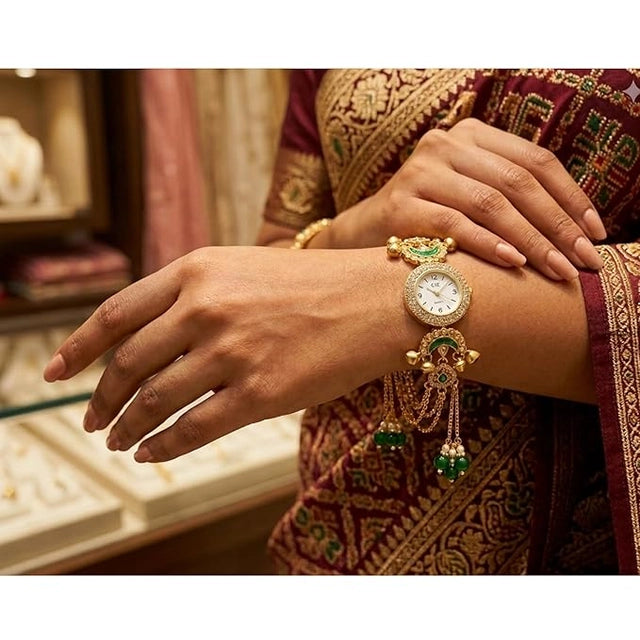 Boho Vintage Gold Bracelet Watch for Women