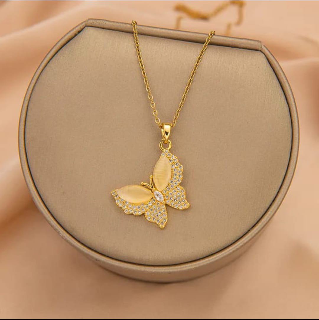 Premium Quality Stainless Steel Butterfly Design Necklace