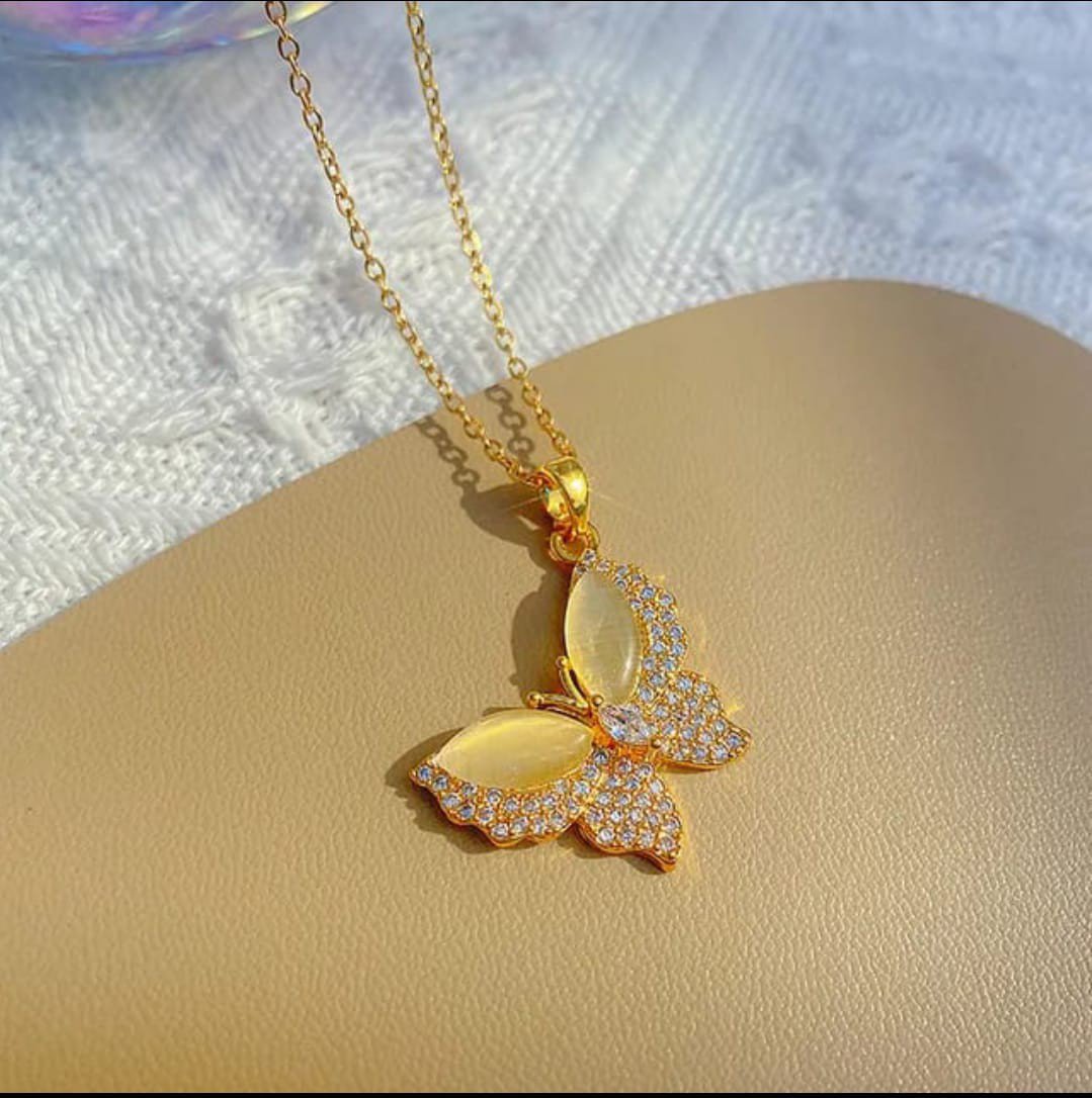 Premium Quality Stainless Steel Butterfly Design Necklace