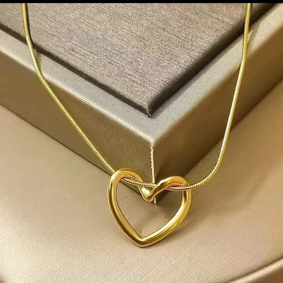 Gold Heart Shape Necklace