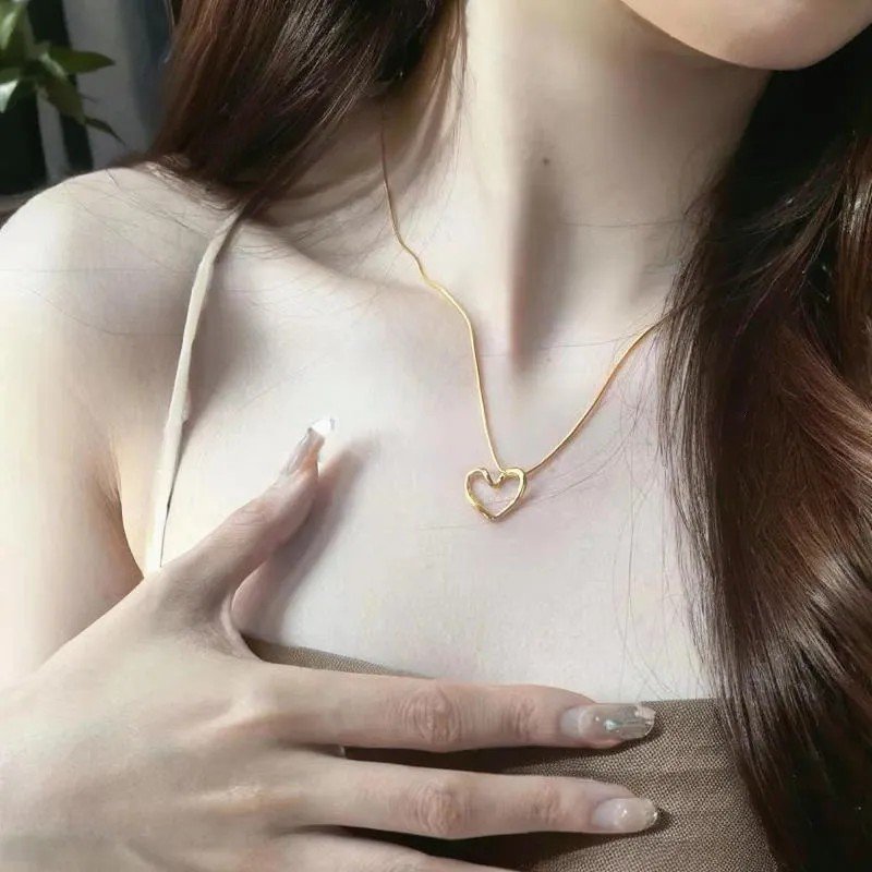 Gold Heart Shape Necklace