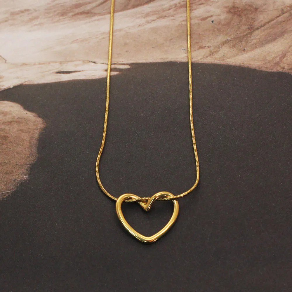 Gold Heart Shape Necklace