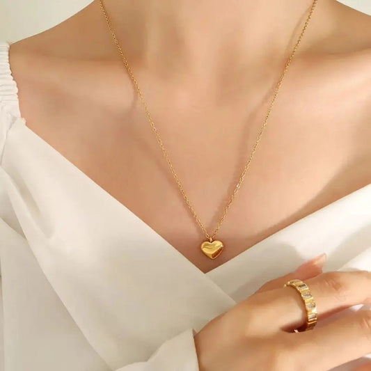 Gold Plated Heart Necklace