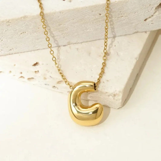Gold Letter C Chain Necklace