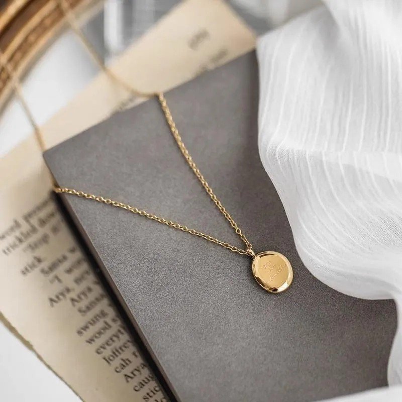 Anti-Tarnish Stainless Steel Letter Pendant Necklace - view 3