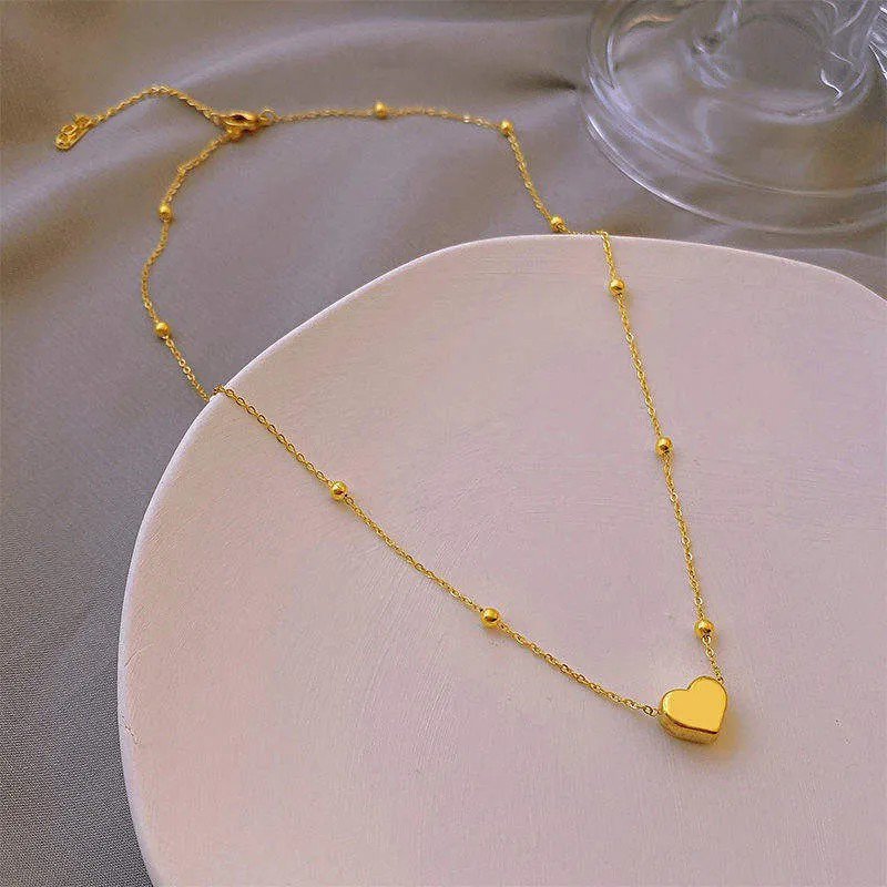 Stainless Steel Heart LOVE Pendant Necklace - view 3
