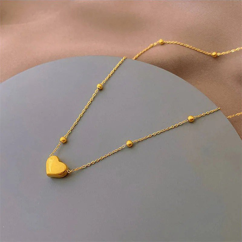 Stainless Steel Heart LOVE Pendant Necklace - view 4