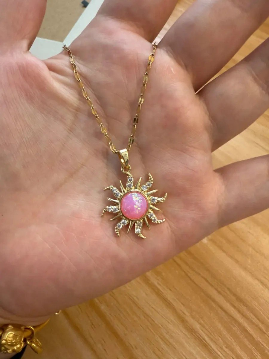 Sun Opal Spinning Necklace - view 3
