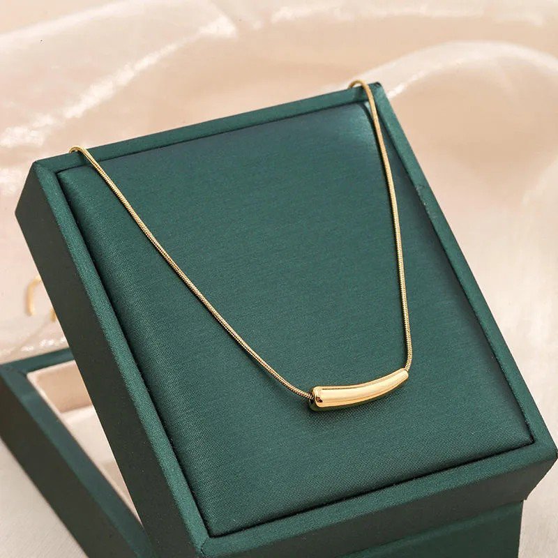 Gold-Plated Anti Tarnish Minimalistic Necklace - view 1