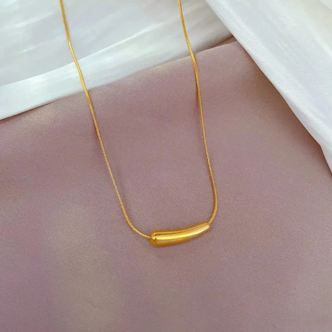 Gold-Plated Anti Tarnish Minimalistic Necklace - view 3