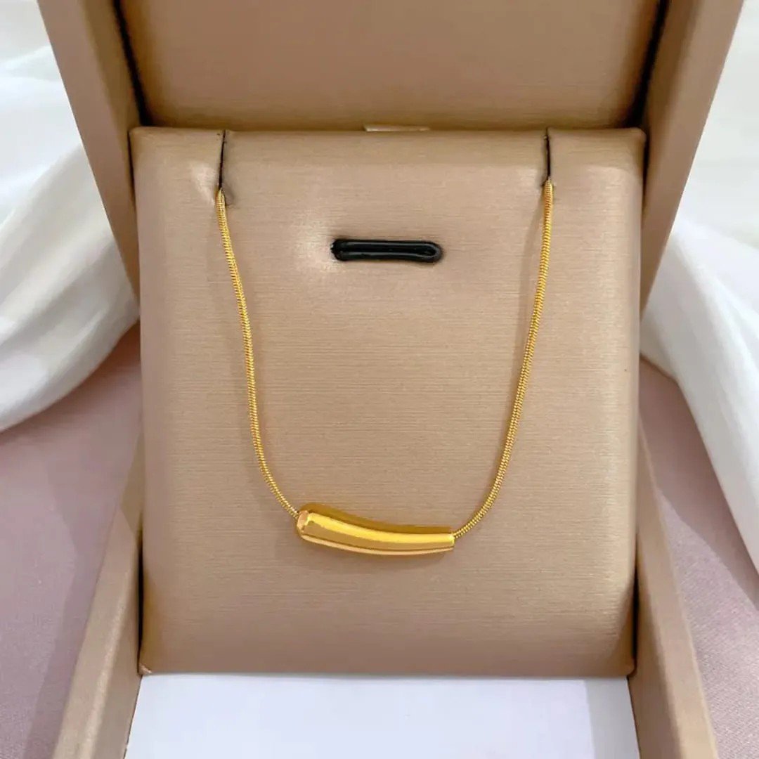Gold-Plated Anti Tarnish Minimalistic Necklace - view 5