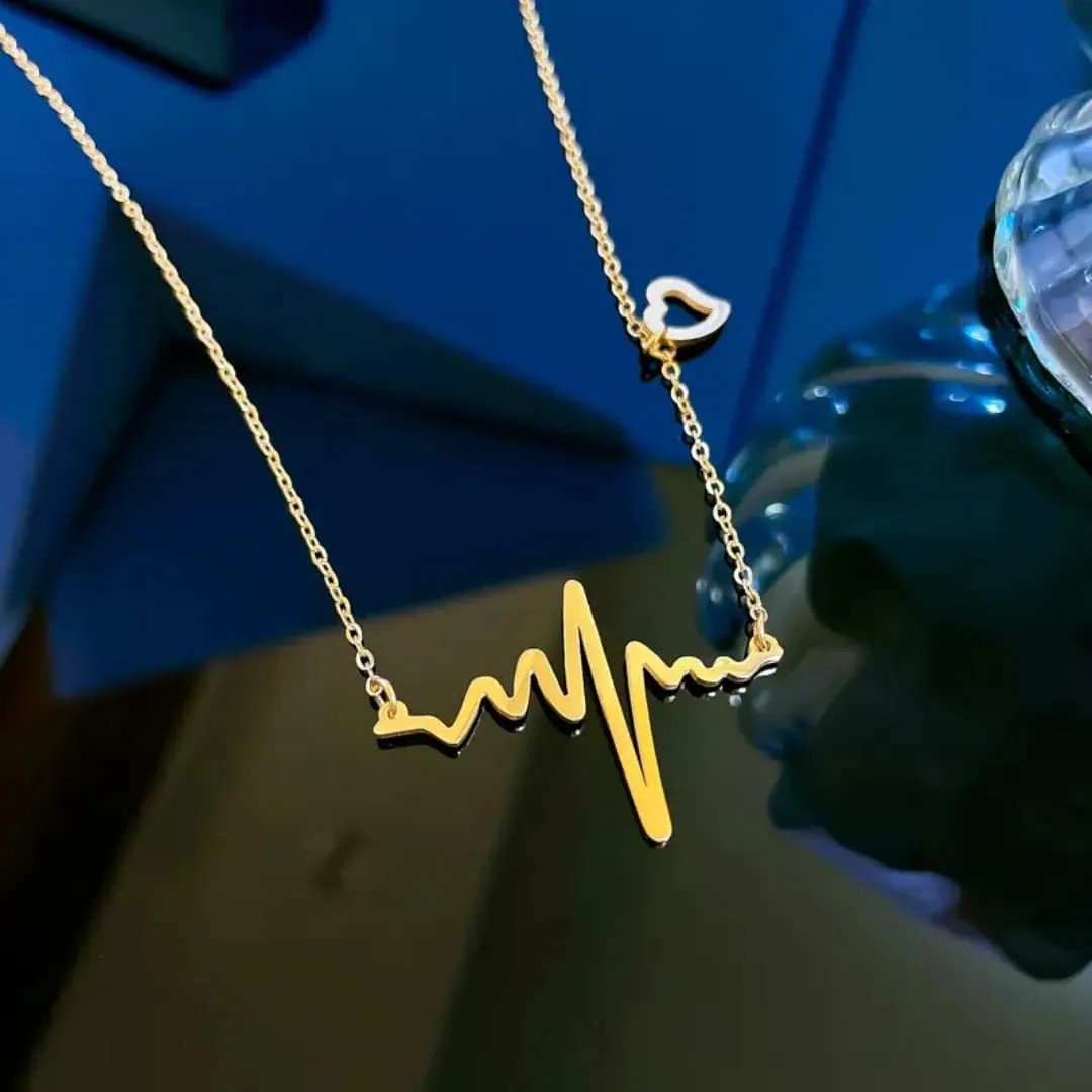 Classy Heartbeat Necklace - view 1