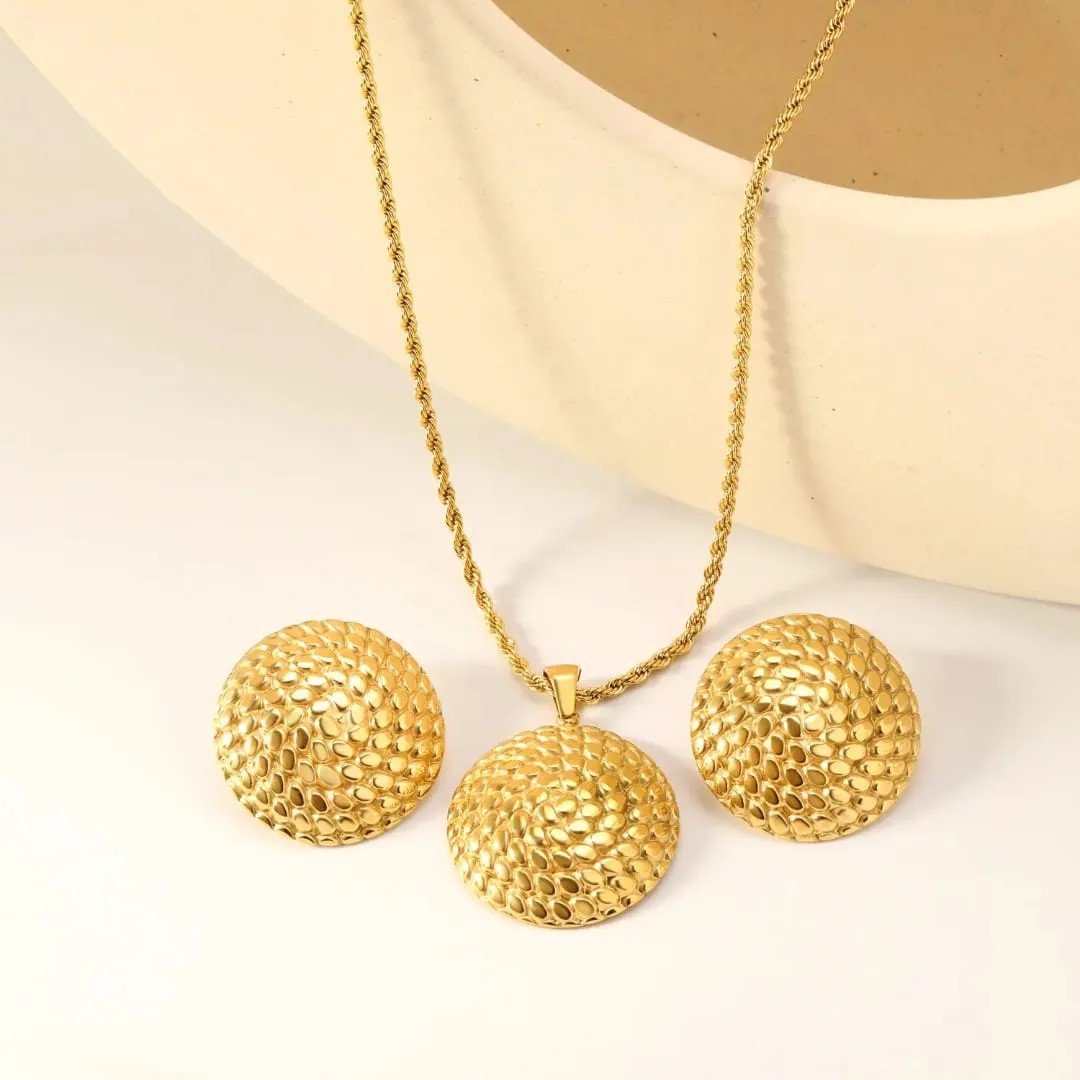 Anti Tarnish Earring and Necklace Set