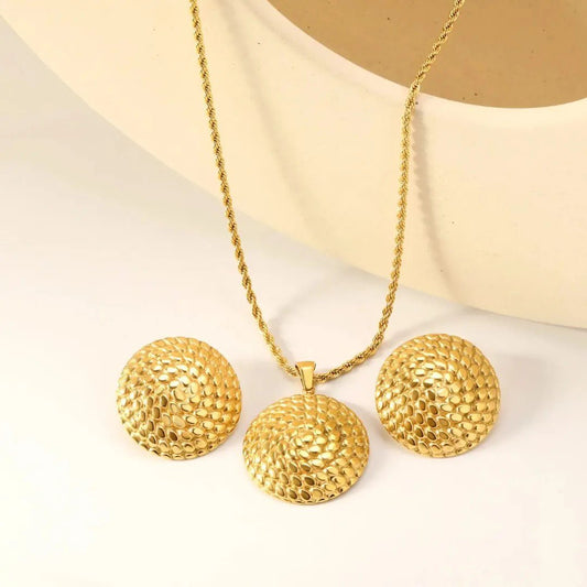 Anti Tarnish Earring and Necklace Set