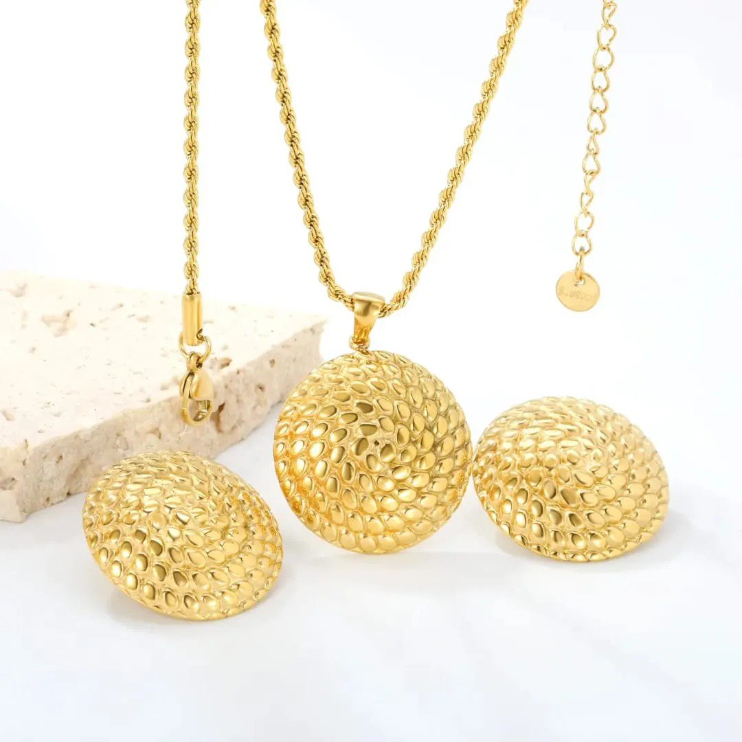 Anti Tarnish Earring and Necklace Set